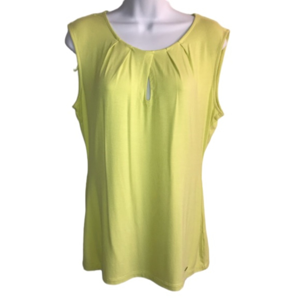 Vince Camuto Yellow Sleeveless Blouse